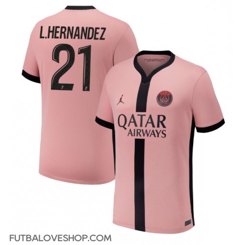 Dres Paris Saint-Germain Lucas Hernandez #21 Tretina 2024-25 Krátky Rukáv